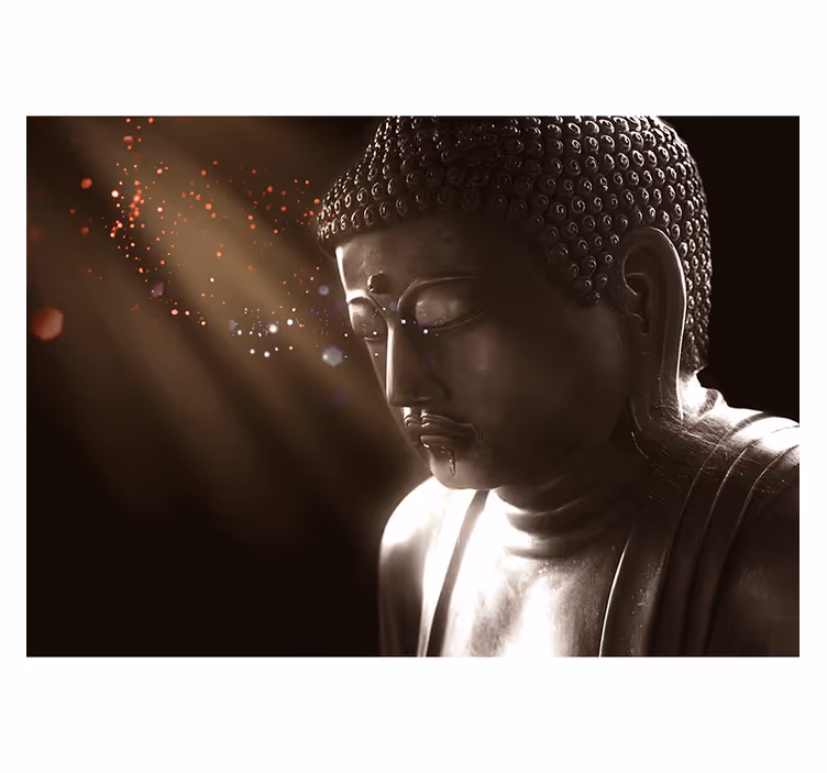 Persiana enrollable zen retrato del buda serene - TenVinilo