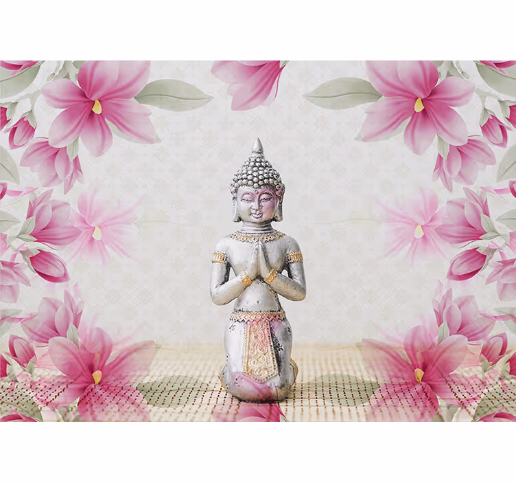 Persiana enrollable zen buda y magnolia - TenVinilo