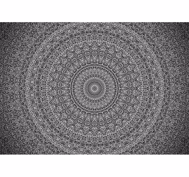 Persiana enrollable zen mandala en escala de grises - TenVinilo