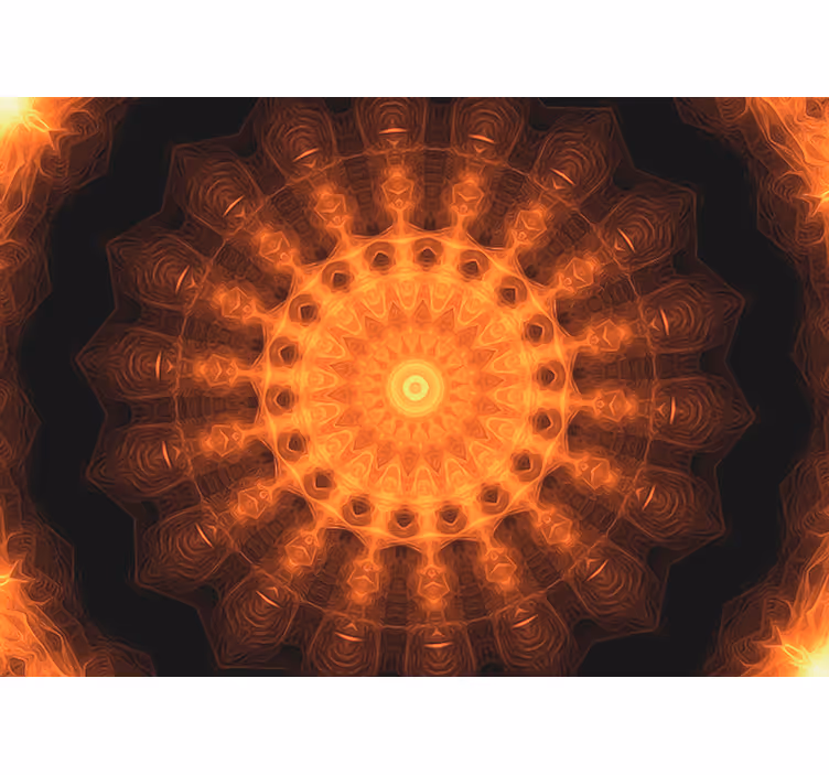 Persiana enrollable zen mandala amanecer pintado - TenVinilo