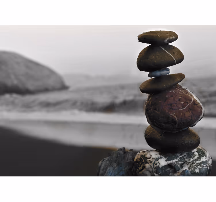 Persiana enrollable zen piedras de torre zen - TenVinilo