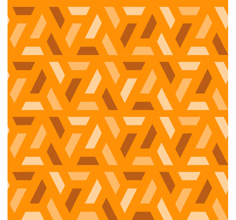 Persiana enrollable naranja diseño geométrico moderno - TenVinilo