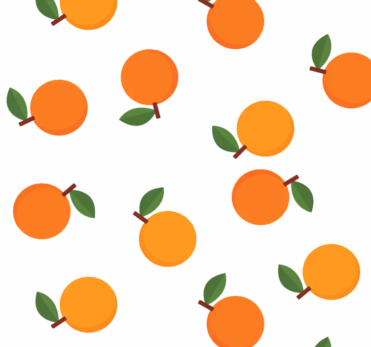 Persiana enrollable naranja naranjas elegantes - TenVinilo