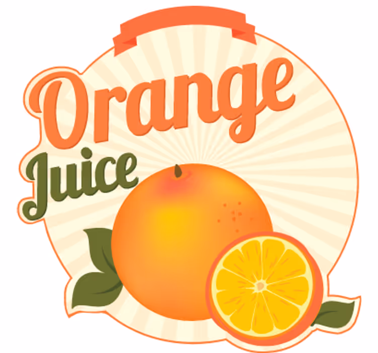 Persiana enrollable naranja decoración pared naranja - TenVinilo