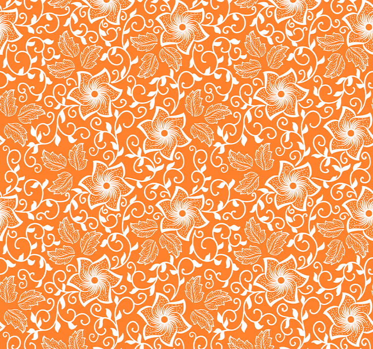 Persiana enrollable exterior flores paisley - TenVinilo