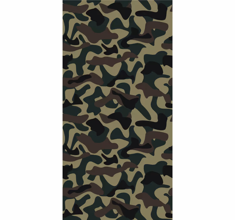 Persiana enrollable juvenil estampado militar - TenVinilo
