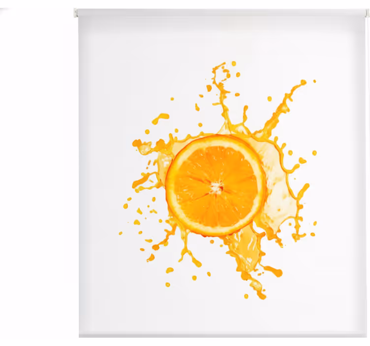 Persiana enrollable para cocina 130 cm fruta naranja - TenVinilo