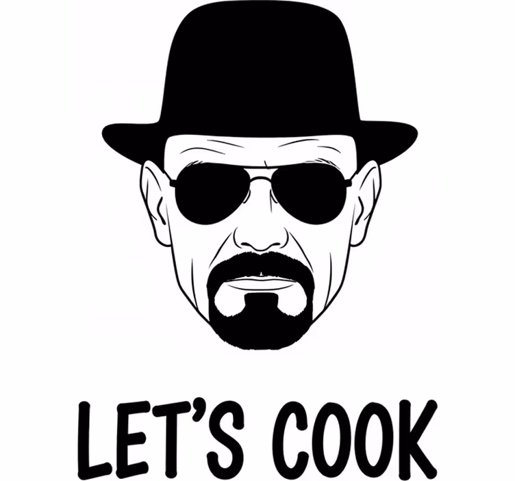 Persiana enrollable tv heisenberg vamos a cocinar - TenVinilo