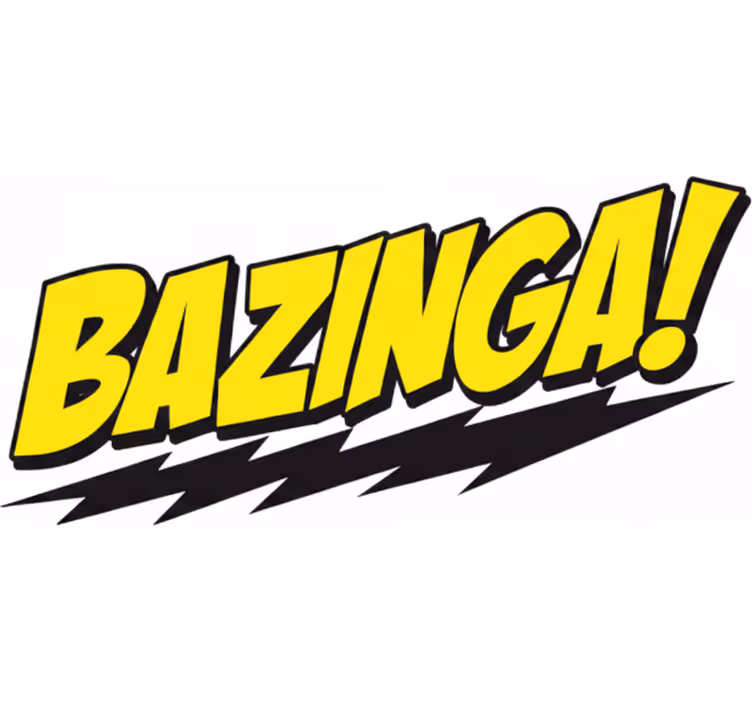 Persiana enrollable tv vinilo decorativo bazinga - TenVinilo