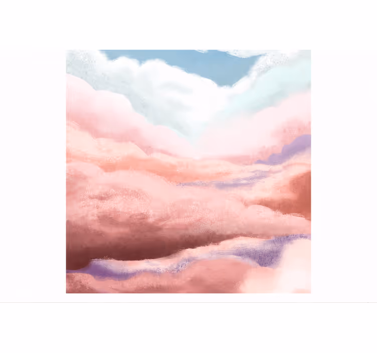 Persiana enrollable rosa nubes melocotón 180 cm - TenVinilo