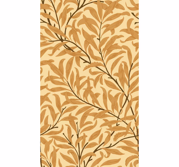 Estor elegante hojas tonos beige - TenVinilo