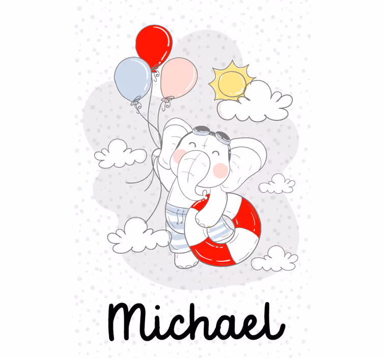Persiana enrollable personalizable elefante personalizable - TenVinilo