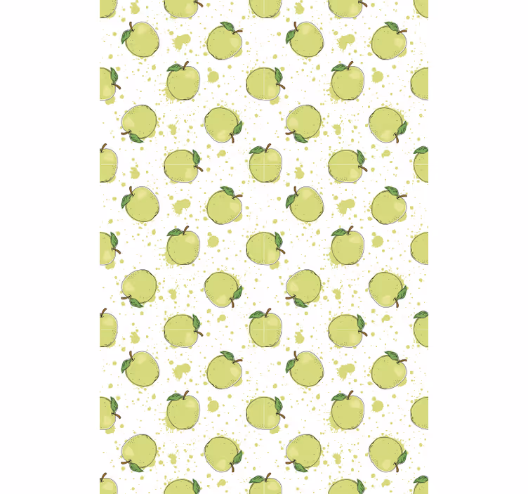 Persiana enrollable frutas conjunto de manzanas verdes - TenVinilo