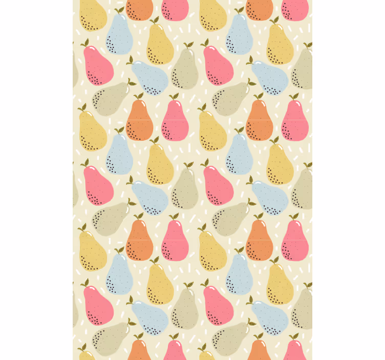 Persiana enrollable frutas ilustración de pera estampada - TenVinilo