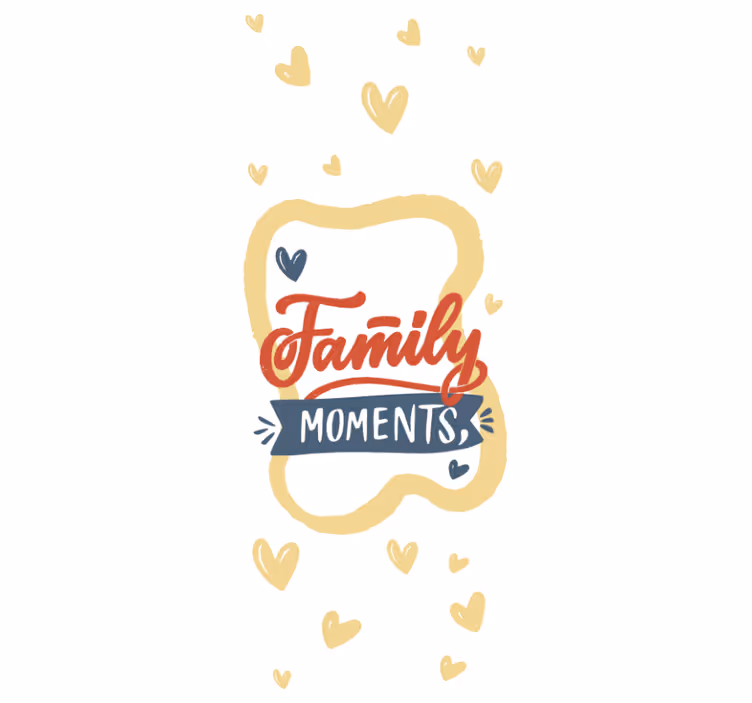 Persiana enrollable frase aprecia los momentos familiares - TenVinilo