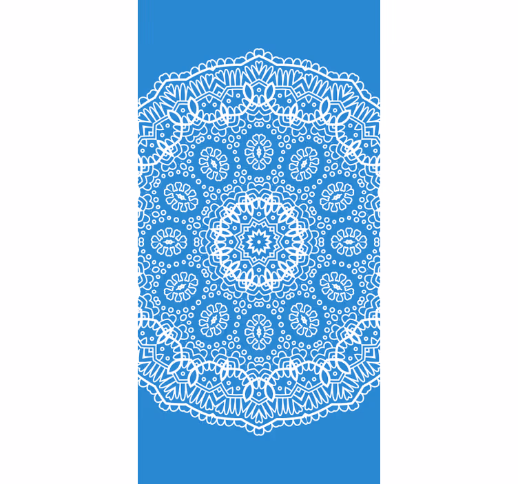 Persiana enrollable dibujos patrón de encaje mandala - TenVinilo