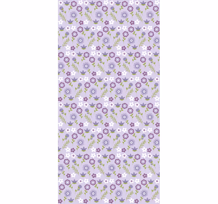 Persiana enrollable floral armonía floral - TenVinilo