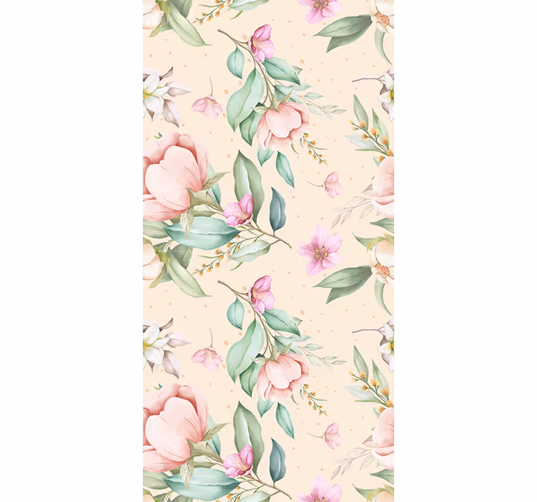 Estor estampado floral estilo primaveral - TenVinilo