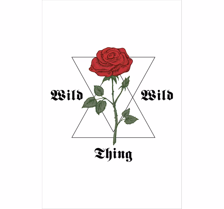 Persiana enrollable floral emblema con motivo de rosa - TenVinilo