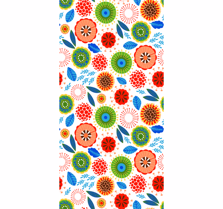 Estor enrollable cocina flores multicolor - TenVinilo
