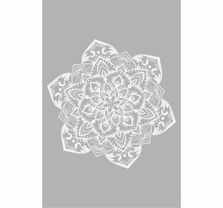 Persiana enrollable zen mandala grande gris - TenVinilo