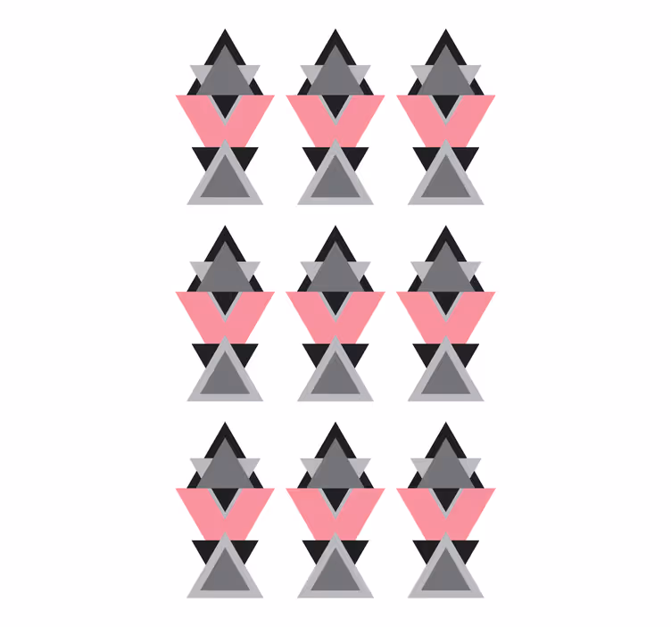 Persiana enrollable moderno formas triangulares geométricas - TenVinilo