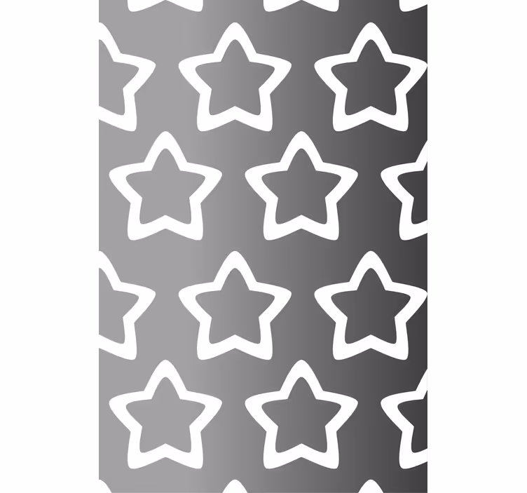 Persiana enrollable moderno patrón de estrella gris - TenVinilo