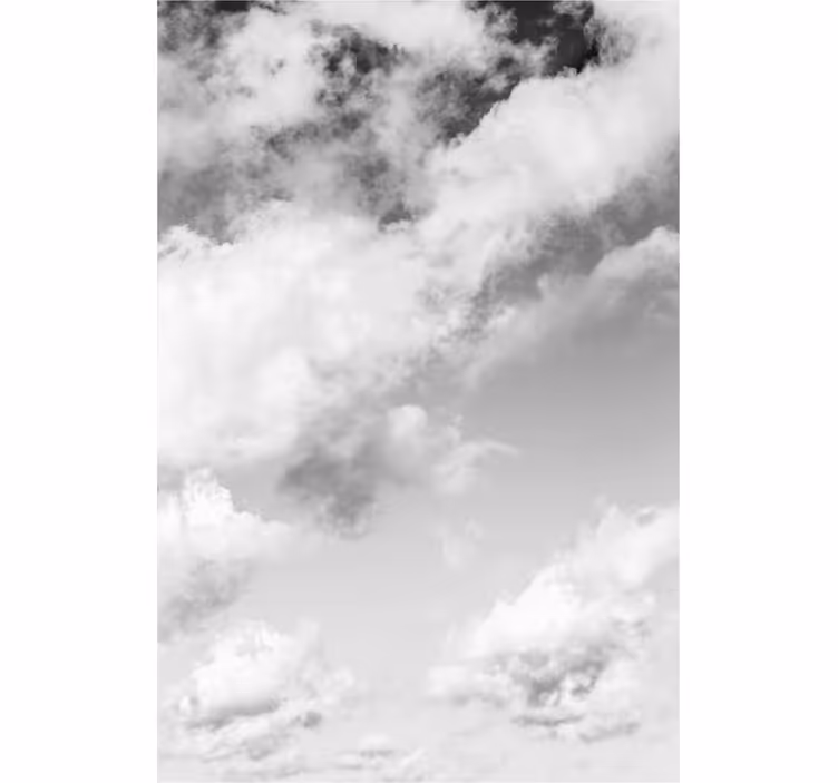 Persiana enrollable nubes vista del cielo nublado - TenVinilo
