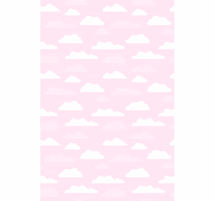 Persiana enrollable nubes patrón rosa de ensueño - TenVinilo