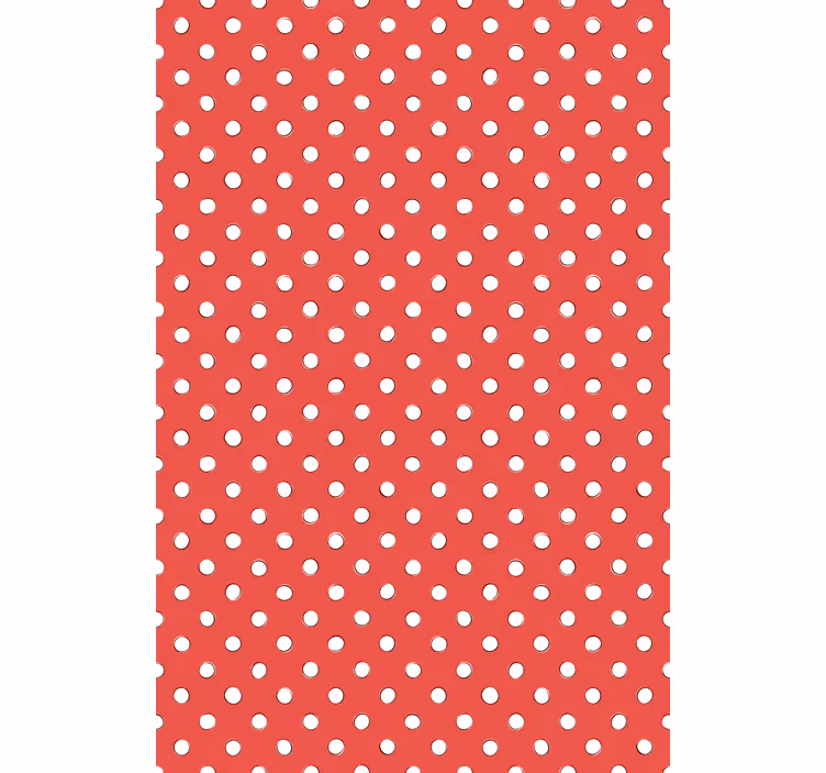 Persiana enrollable para cocina lunares rojos - TenVinilo