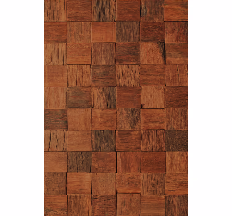 Persiana enrollable textura paneles de madera cuadrados - TenVinilo