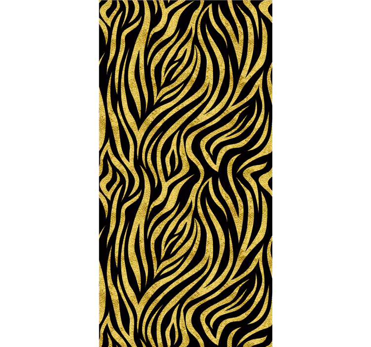 Persiana enrollable animales estampado tigre amarillo - TenVinilo