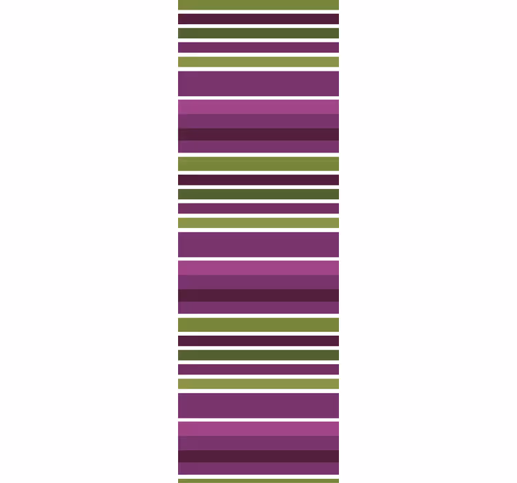 Persiana enrollable para baño motivo morado y verde - TenVinilo