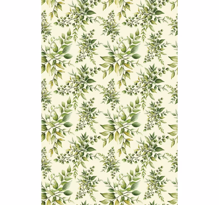 Persiana enrollable flores patrón de vegetación exuberante - TenVinilo