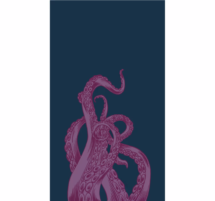 Persiana enrollable animales diseño de tentáculos de pulpo - TenVinilo