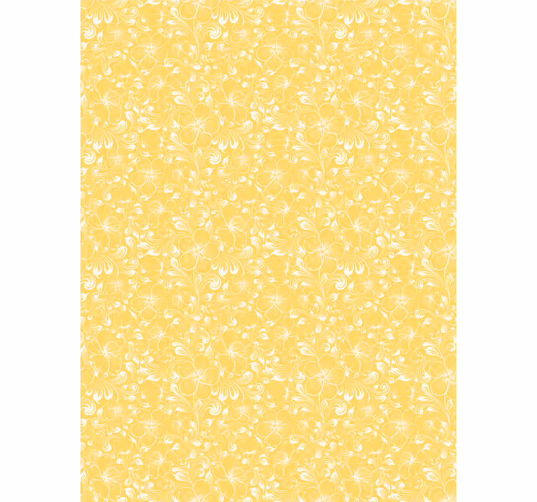 Persiana enrollable floral delicado motivo amarillo - TenVinilo