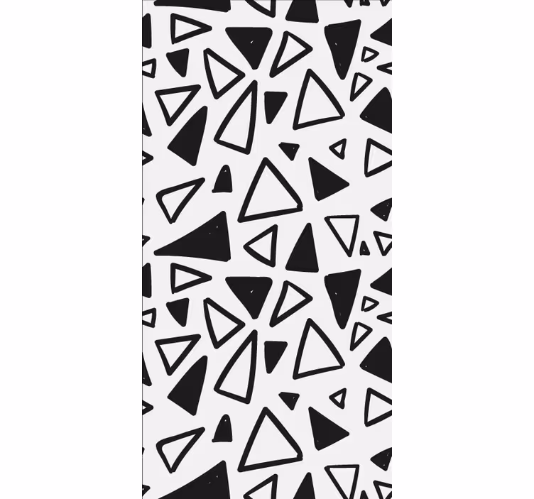 Persiana enrollable moderno patrones triangulares abstractos - TenVinilo