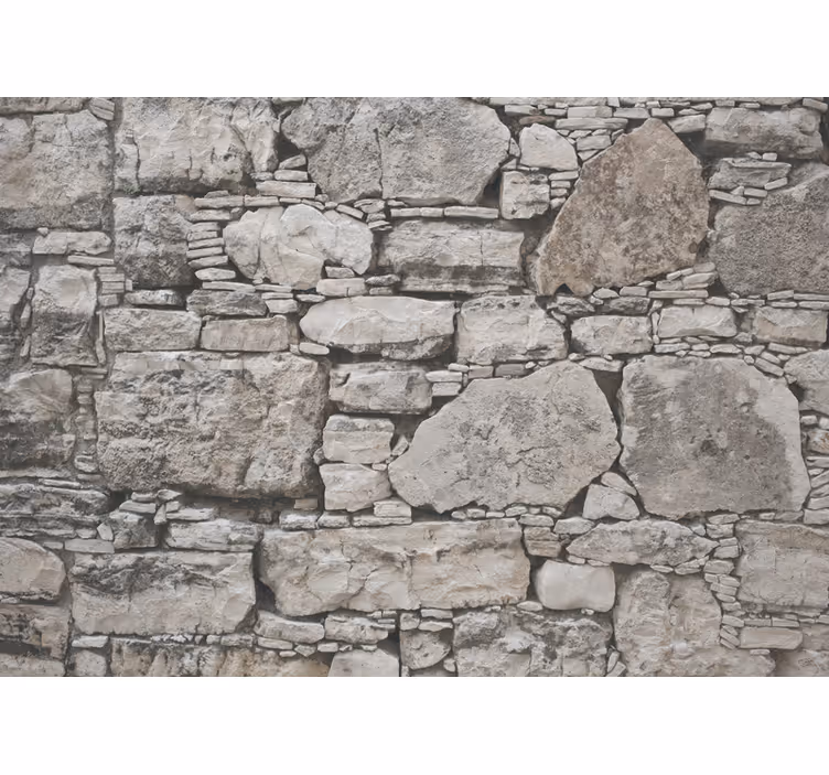 Persiana enrollable textura efecto de pared de piedra - TenVinilo