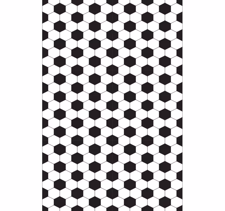 Persiana enrollable fútbol patrón hexagonal - TenVinilo