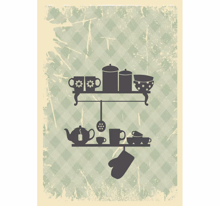 Estor cocina estantes de cocina - TenVinilo