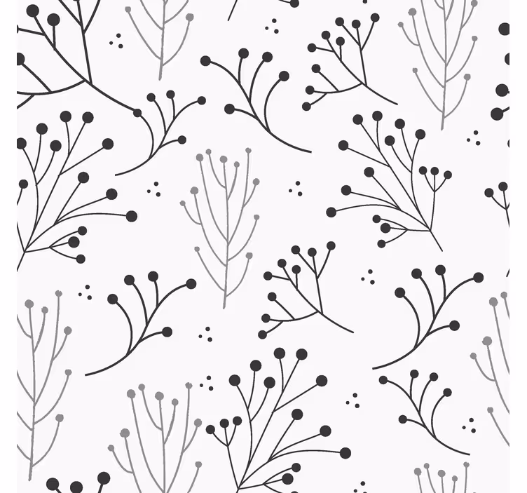 Persiana enrollable moderno florales minimalistas - TenVinilo