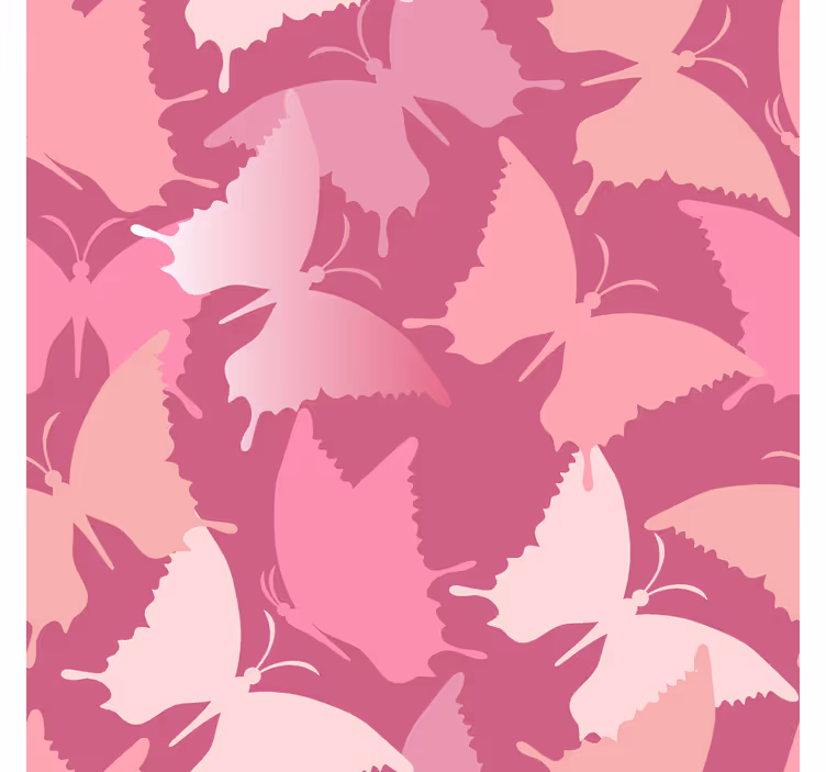 Persiana enrollable mariposa fondo rosa - TenVinilo