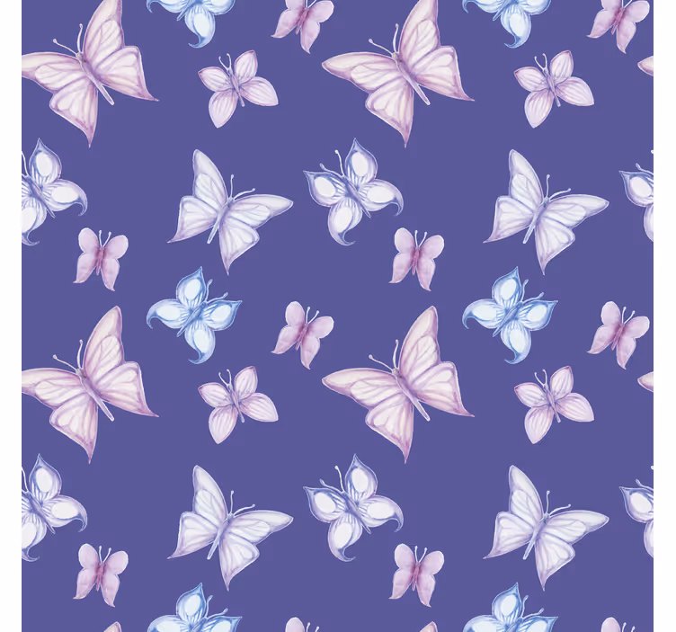 Persiana enrollable mariposa fondo morado - TenVinilo