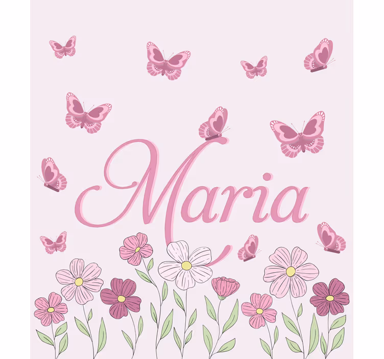 Persiana enrollable personalizable flores y mariposas - TenVinilo