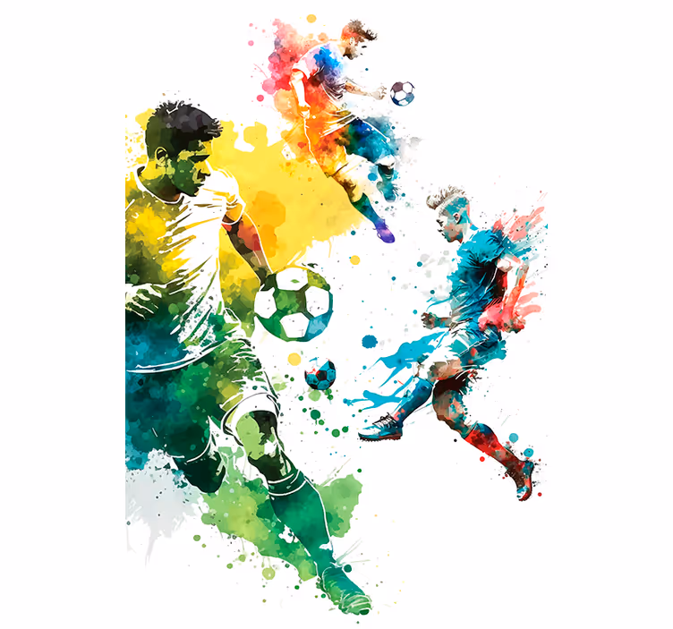 Persiana enrollable fútbol deporte en acción - TenVinilo