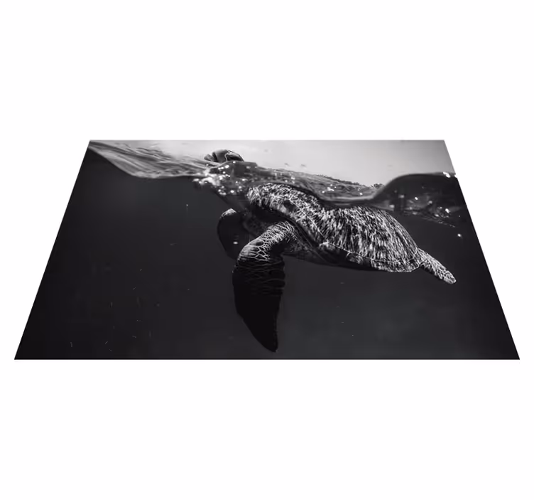 Mantel individual patrón escena de tortugas submarinas - TenVinilo