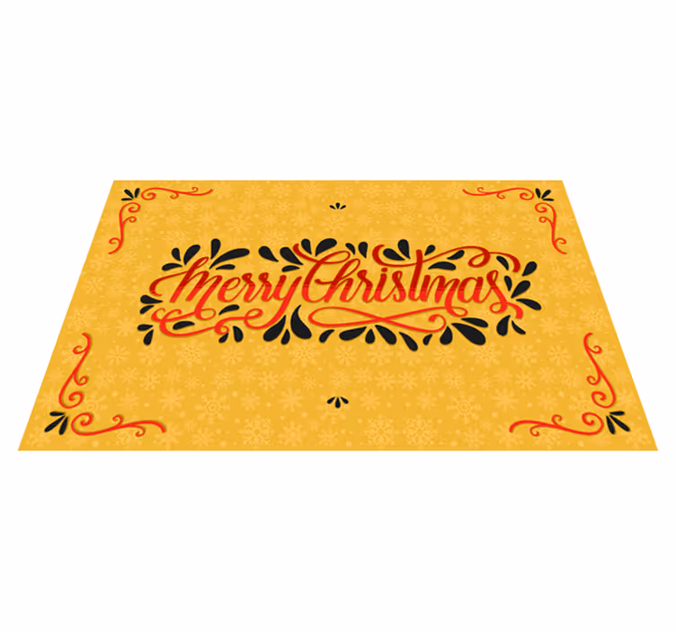 Mantel individual navideño saludo festivo navideño - TenVinilo