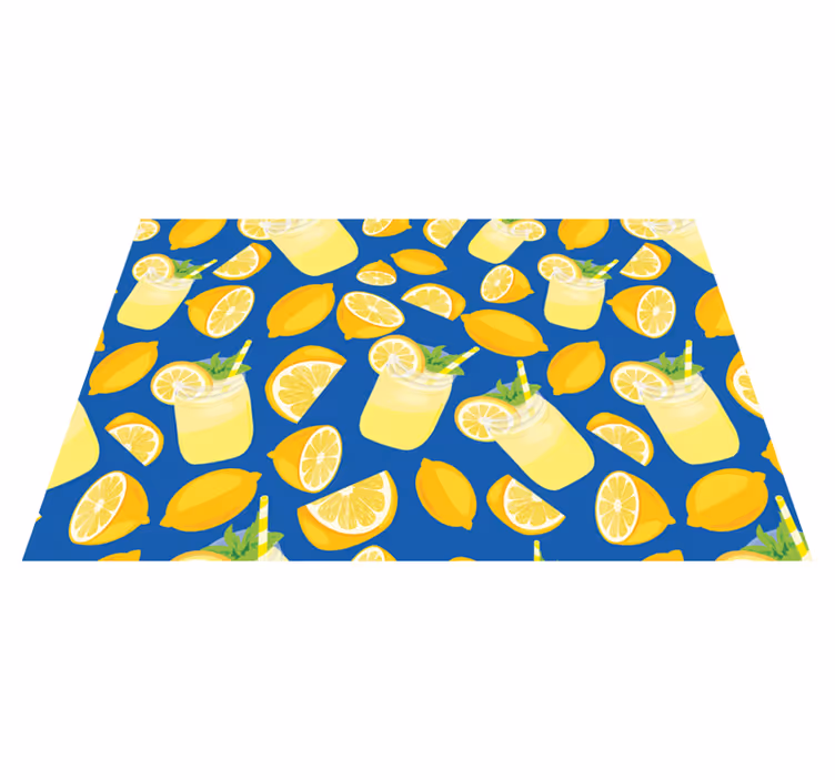 Mantel individual rectangular jugo de limón - TenVinilo