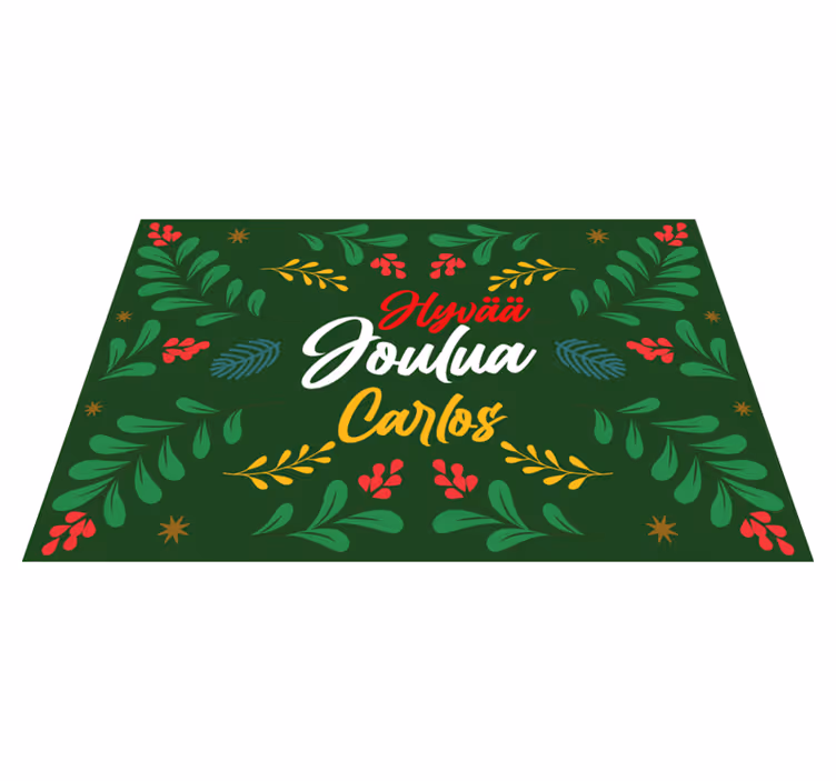 Manteles individuales navideños Temática navideña personalizada - TenVinilo