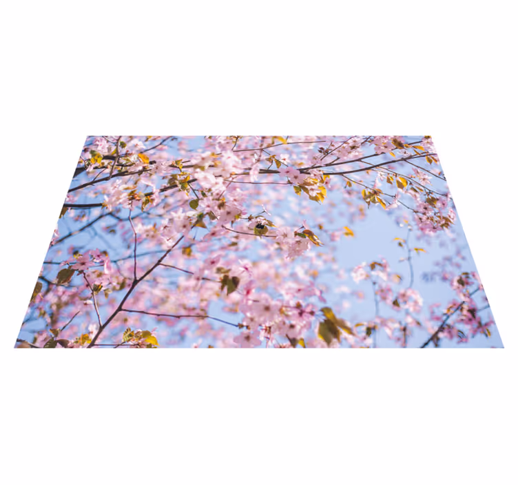 Mantel individual patrón flor de cerezo en flor - TenVinilo